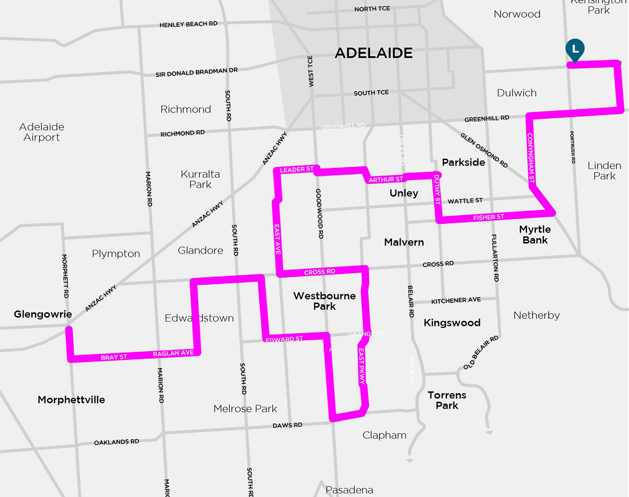 Loreto College Marryatville Bus Route Inner South Suburbs 2026