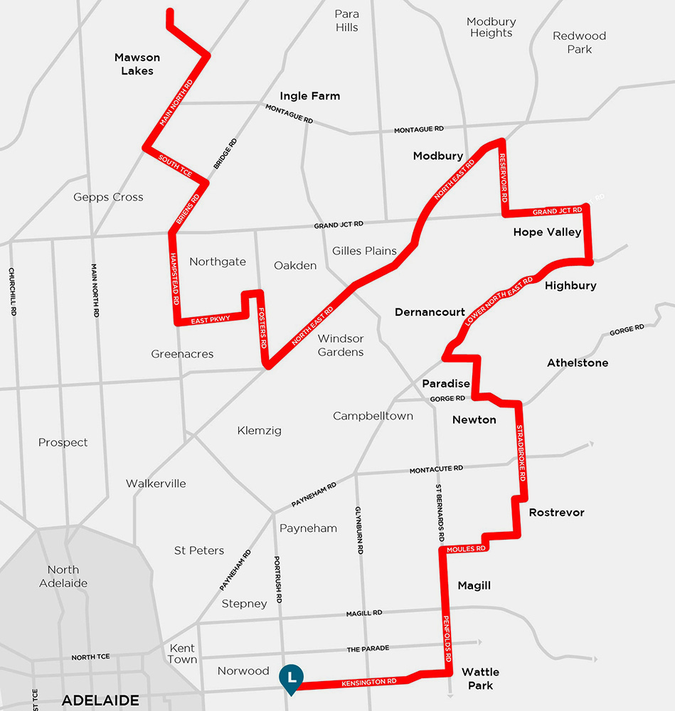 Loreto College Marryatville Bus Route North East Suburbs 2026