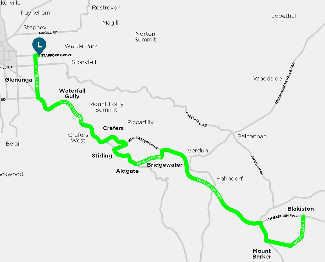 Loreto College Marryatville Bus Route Adelaide Hills 2026